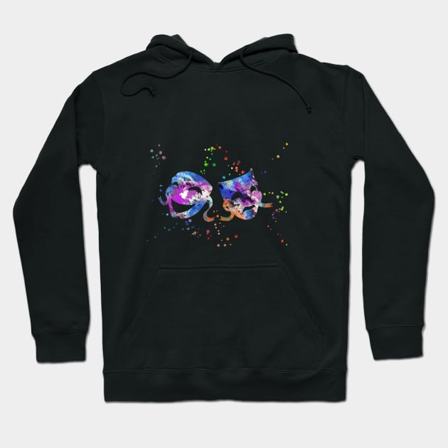 Theater masks Hoodie by RosaliArt